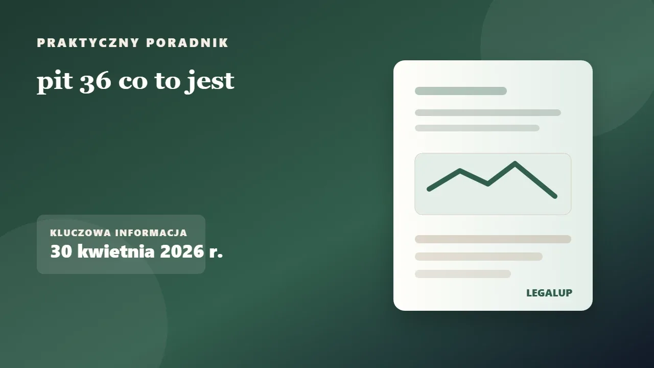 pit 36 co to jest: dokumenty, terminy i najważniejsze decyzje