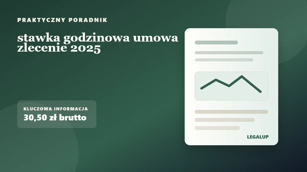 stawka godzinowa umowa zlecenie 2025: dokumenty, terminy i najważniejsze decyzje