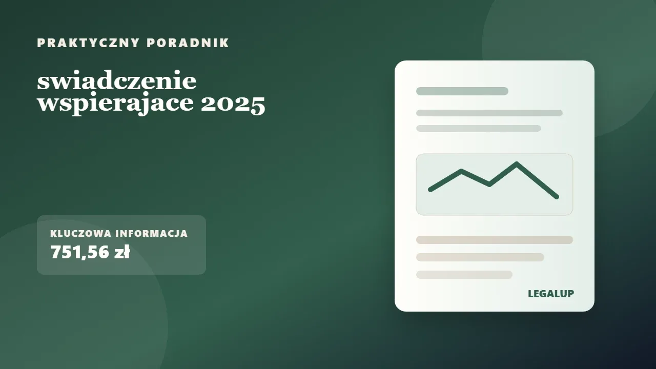 swiadczenie wspierajace 2025: dokumenty, terminy i najważniejsze decyzje