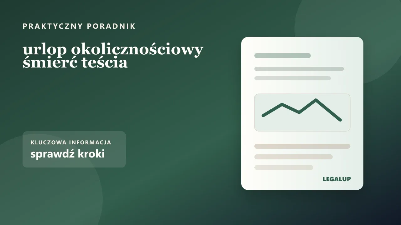 urlop okolicznościowy śmierć teścia: dokumenty, terminy i najważniejsze decyzje